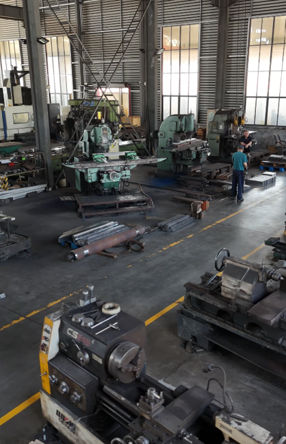 Machining equipment inside the Baitian Blade factory