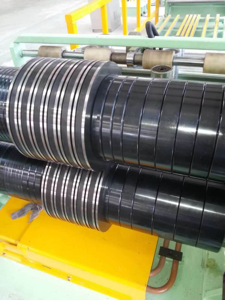 Metal strip edges after coil slitting