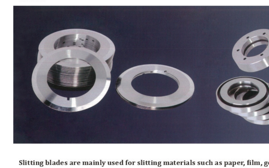 Circular slitting knives for paper, film and foil materials
